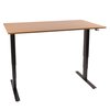Steh-Sitz-Tisch Ergoby, Gestell Anthrazit, Tischplatte Buchenlaminat