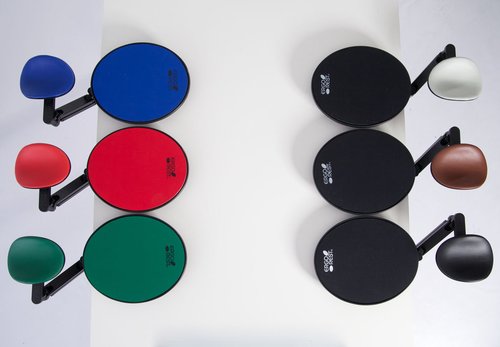 Unterarmstütze Ergorest Standard mit Mousepad in Blau, Rot, Grün, Lichtgrau, Braun und Schwarz