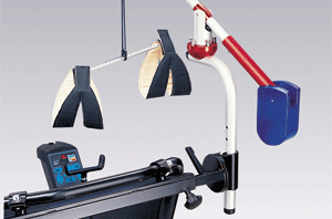 Sonder-Klemmbügel Mobilitätsarm für Rollstühle mit geneigtem Griff